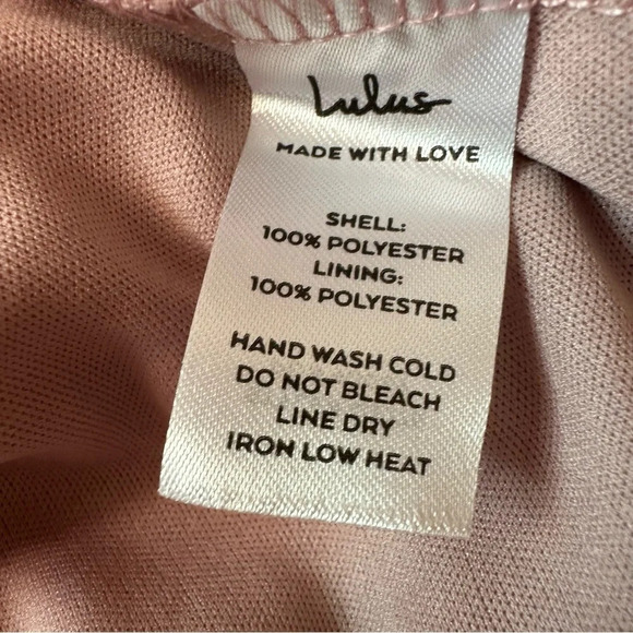 Lulus NWT Sweet Inspiration Mauve Pink Ruffled Maxi Dress Size Small Lined - Picture 11 of 11